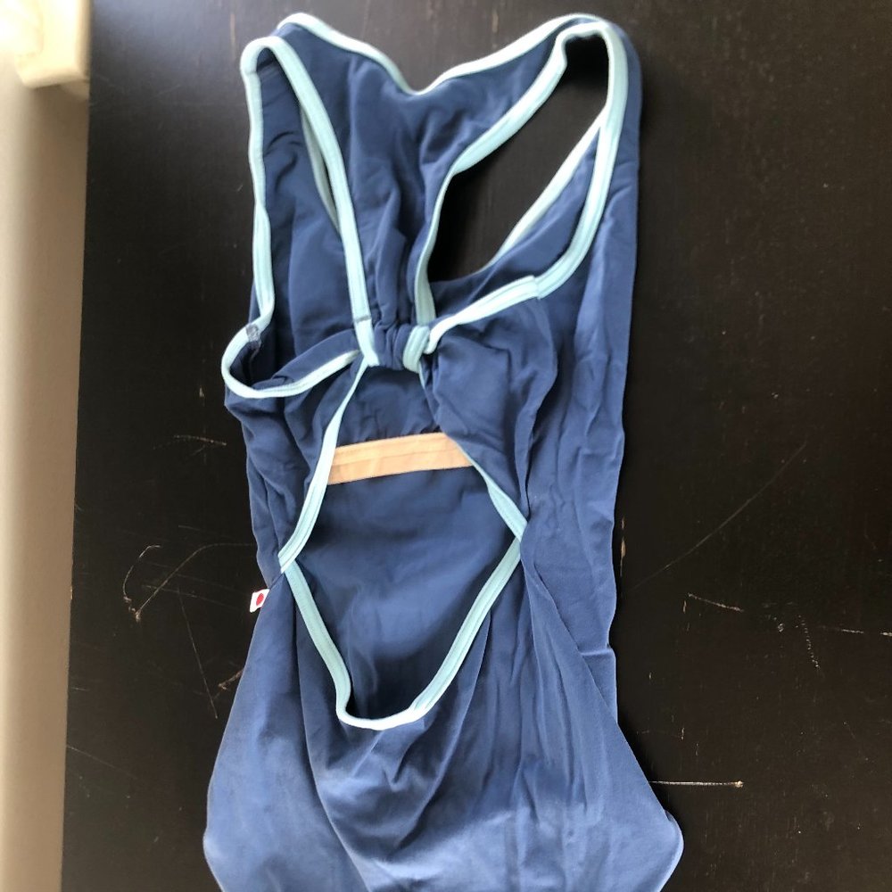 Yumiko Alex leotard. Blue. Size L.